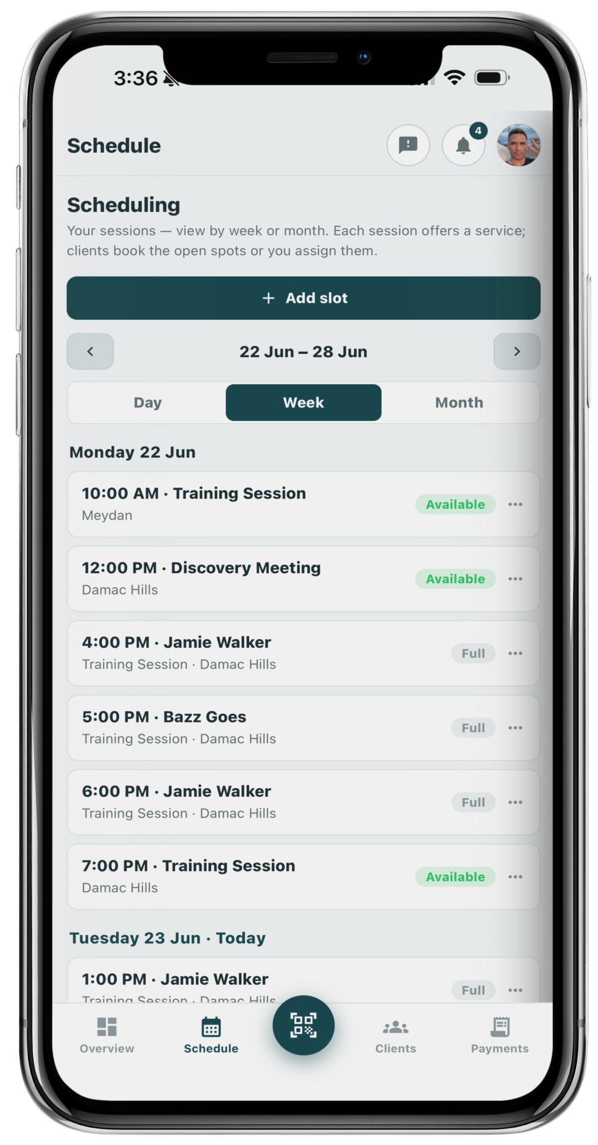 Your schedule and availability