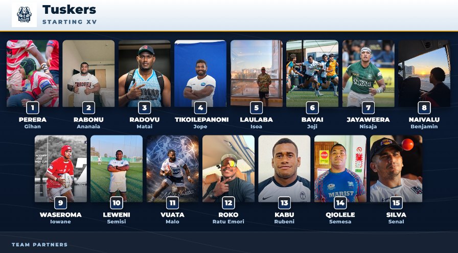 An FFP livestream team sheet on air