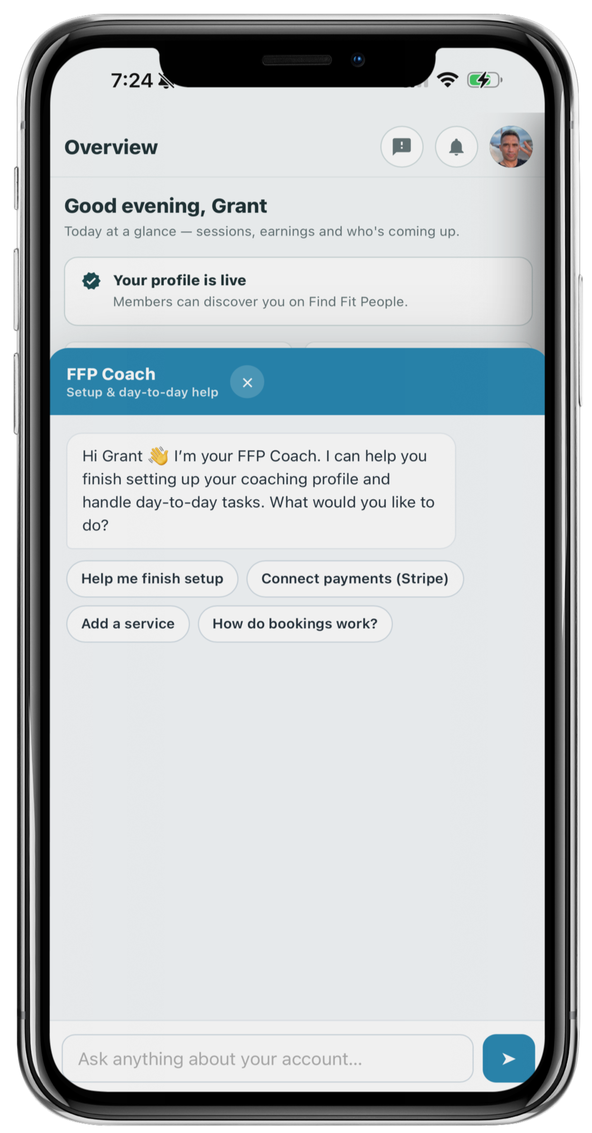 FFP Coach — your AI assistant