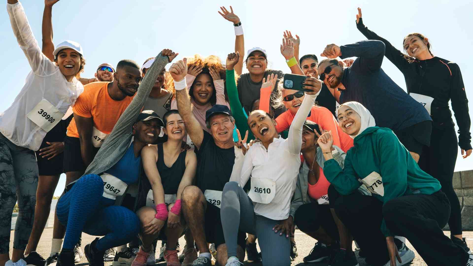 An active community celebrating together